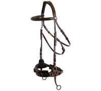 Bridon sans mors pour cheval anatomique BR Equitation Thornbury Marron Full