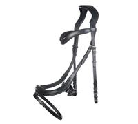 Bridon sans mors pour cheval HKM Anatomic Noir Cheval