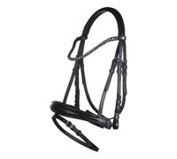 Bridon sans mors pour cheval HKM Bella Noir Pur-sang
