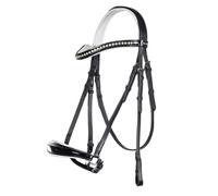 Bridon sans mors pour cheval HKM Carolin Noir Cheval