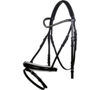Bridon sans mors pour cheval HKM Flora Noir Poney