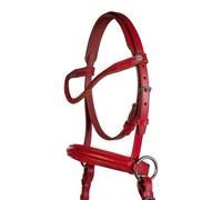 Bridon sans mors pour cheval HKM Funny Horses 2 Rouge Shetland