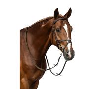 Bridon sans mors pour cheval HKM Mexican Style Marron Poney