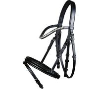 Bridon sans mors pour cheval HKM Shetty Diamond Noir Shetland