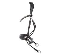 Bridon sans mors pour cheval Kavalkade Cross Light English Nb Noir Cob