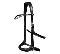 Bridon sans mors pour cheval Waldhausen X-Line Sensation - Noir - Full
