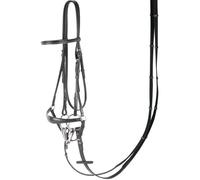 Bridons à muserolle basse Harry's Horse Bronze Noir Full
