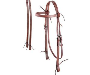 Bridons cuir gras lisse pour cheval Tattini Western Noir Full