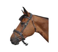 Bridons équitation combiné Flags&Cup Comfort Noir Poney