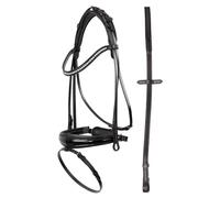 Bridons équitation couronne boucle anatomique ANKY Noir Full