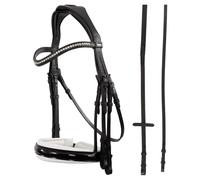 Bridons équitation double confortable inclinaison des rênes ANKY Noir Full