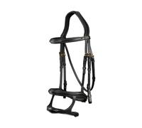 Bridons équitation double muserolle Dy'on Noir Full