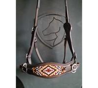 Bridons équitation Edix Saddles ED4-Brightstar Marron Pony/Cob