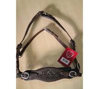 Bridons équitation Edix Saddles ED4-Rose Marron Cob/Full