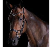 Bridons équitation en cristal Weatherbeeta Collegiate Comfitec Noir Demi-sang