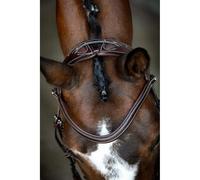 Bridons équitation en cuir vegan Montar Monarch Jumping ECO Marron Full