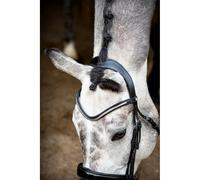 Bridons équitation en cuir vegan Montar Normandie Deluxe ECO Noir Full