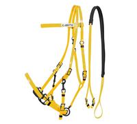 Bridons équitation et licol pour cheval en biothane Lakota Jaune TU