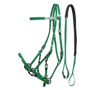 Bridons équitation et licol pour cheval en biothane Lakota Vert TU