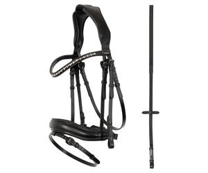 Bridons équitation muserolle combinée anatomique ANKY Comfort line Noir Full