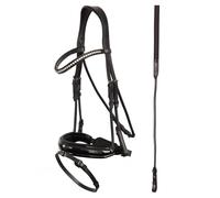 Bridons équitation muserolle combinée anatomique ANKY Noir Full