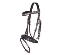 Bridons équitation muserolle combinée QHP Beli Noir Shetland