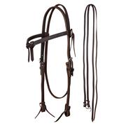 Bridons équitation pour cheval cousue Lakota Pro Marron TU