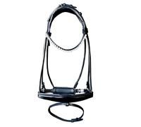 Bridons équitation pour cheval double Zaldi AZB857 Noir Full