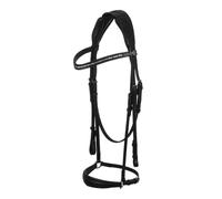 Bridons équitation pour cheval en cuir de veau Acavallo Venere Noir Poney