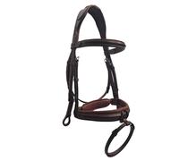 Bridons équitation pour cheval sans rênes Silver Crown Style Confort Marron Full