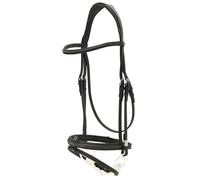 Bridons équitation pour cheval Stübben muserolle combinée Pro-Jump Slide&Lock Noir Full