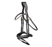 Bridons équitation pour cheval Waldhausen Goldheart Noir Poney