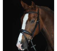 Bridons équitation rembourrée Weatherbeeta Collegiate Mono Crown Noir Demi-sang