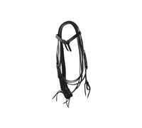 Bridons équitation western pour cheval arc cuir lisse avec rênes Lakota Noir TU