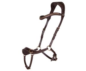 Bridons sans mors anatomiques QHP Marron Poney