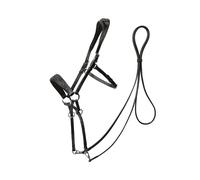 Bridons sans mors pour cheval Edix Saddles ED1-Rose Noir Poney