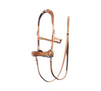 Bridons sans mors pour cheval Edix Saddles ED2-Rose Beige Poney