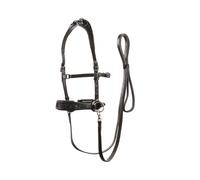 Bridons sans mors pour cheval Edix Saddles ED2-Rose Noir Poney