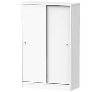 briebe Armoire de Chambre, Multifonctionnel, Salle de Bain, Meuble Bas Auxiliaire de Cuisine, Porte-Chaussures, 2 Portes Coulissantes 120x74x33 cm (Hauteur x Largeur x Profondeur) Grande Capacité