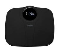 briebe Balance de salle de bain numérique, haute précision, affichage LED, jusqu'à 180 kg, design moderne, allumage et arrêt automatique, surface antidérapante, noir, SC1124B