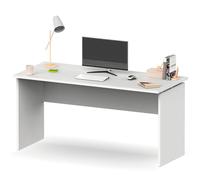 briebe Bureau, Table d'ordinateur, Bureau, Studio, 76 x 155 x 68 cm (Hauteur x Largeur x Profondeur), Bureau, Chambre, Desk, Blanc