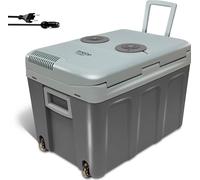 Briebe CF1155 Glacière électrique portable, 40 litres, 12V pour voiture et 220V Gris