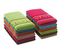 Torchon de Cuisine 100 % Coton Bouclé, Lot de 12 Chiffons 50x50cm Multicolore PC1192-12