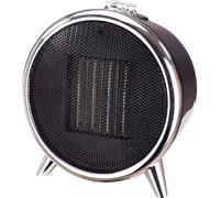 Chauffage Céramique, 2 Puissance, Portable, Thermostat Automatique Design Modern, Briebe, HT1129, 1500, Noir/Argent Noir/Argent