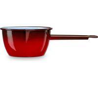 Briebe Ignea Casserole à lait avec poignée Acier émaillé 14cm 1,1L Induction Vintage Rouge