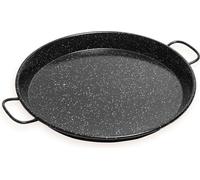 Briebe Levante Poêle à paella à induction 22cm Valenciana, Acier émaillé 1 portion Paella Noir
