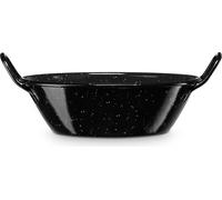 Briebe Levante Profond Poêle à paella à induction 16cm, Acier émaillé Casserole 0,6 L, Feu, Four Noir