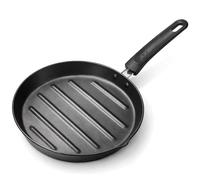 briebe MARE Grill à rayures, à induction, acier forgé, 28 cm, antiadhésif, sans PFOA, poêles professionnelles, haute résistance, convient pour tous types de feux, fabriqué en Espagne