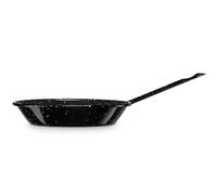 briebe Poêle à induction 32 cm en acier émaillé, 5 l, convient pour vitrocéramique, feu, gaz, four, soulèvement noir chiné