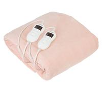 briebe Surmatelas Chauffant Électrique 2 Places 150 x 160 cm 8 Niveaux de Température, Minuteur, Chauffage Rapide, Lavable, Doux, Doublure Polaire Beige, 120W, EB1134